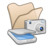 Folder beige scanners cameras Icon